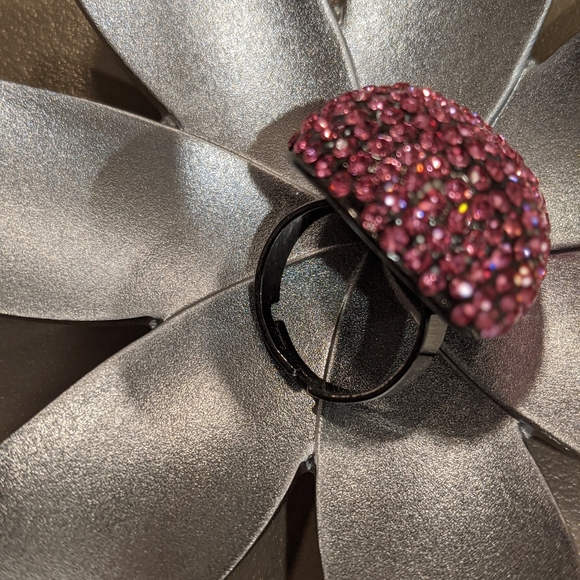 💐2 for $15💐Pink Rhinestone Ring - Picture 5 of 5